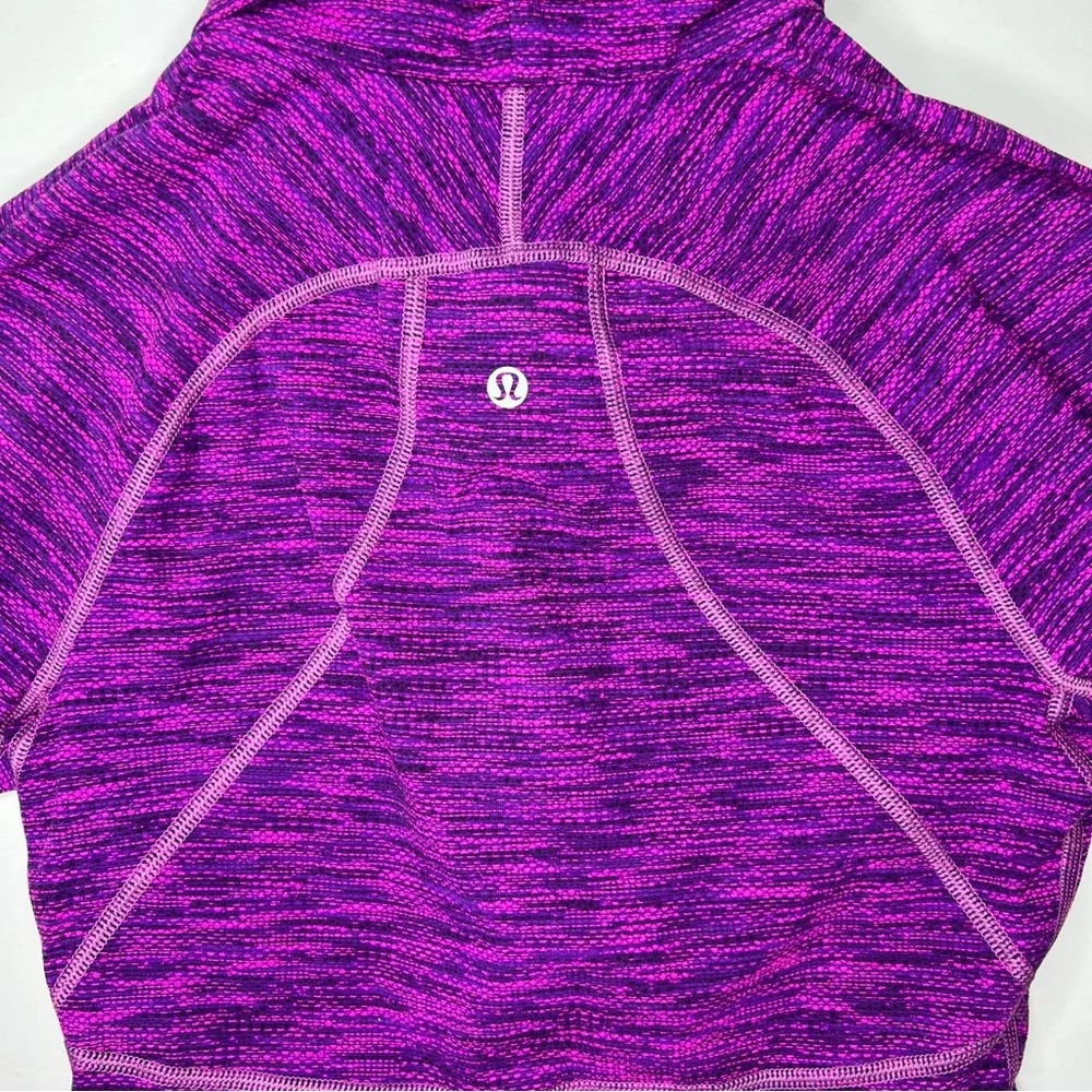 Lululemon Hustle in Your Bustle Jacket Violet Raspberry Space Dye size 4